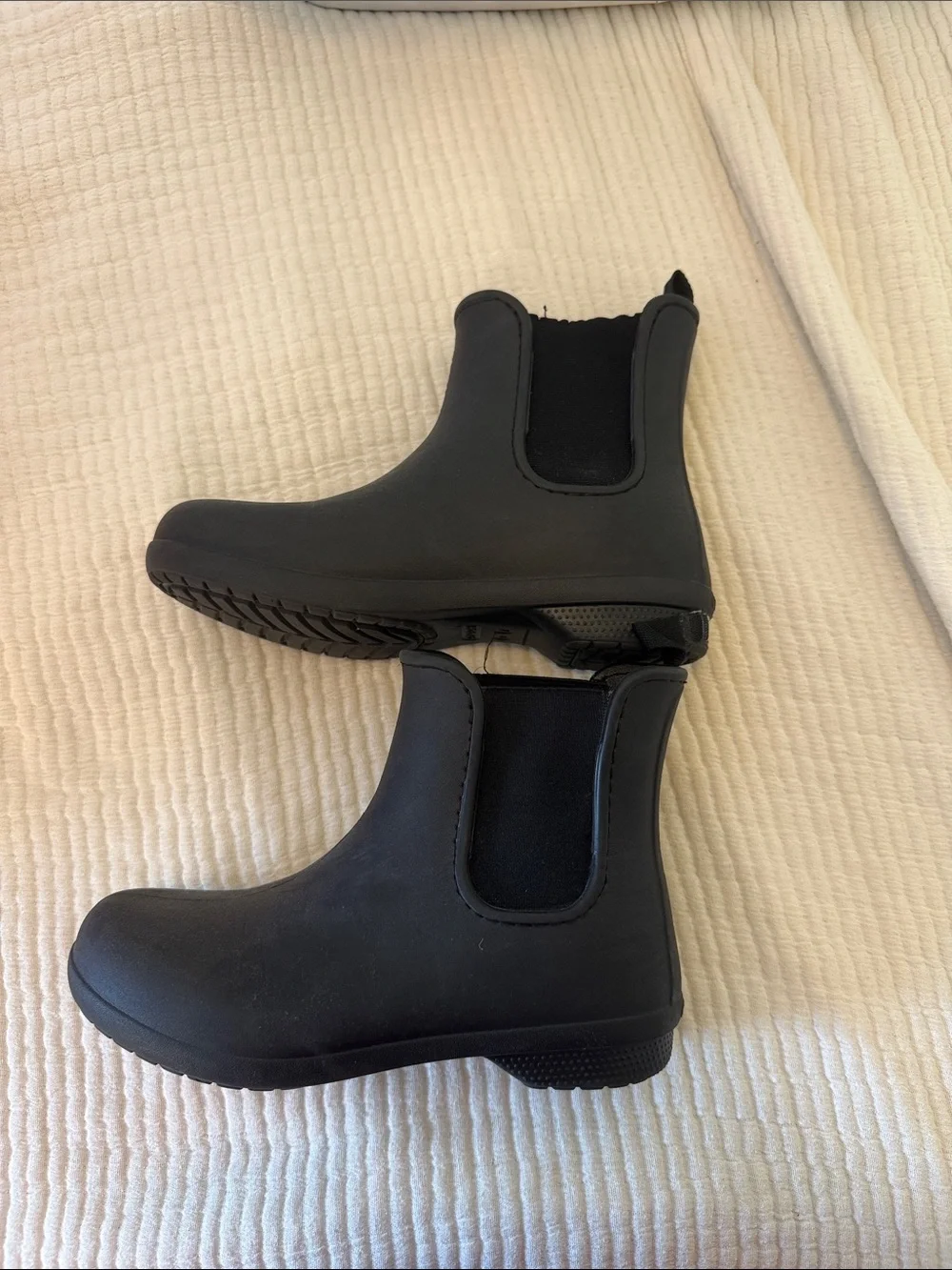 Black Chelsea Rain Boots